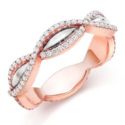 18ct Rose Gold Diamond Eternity Ring