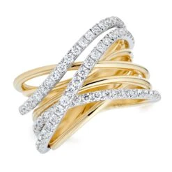 18ct Yellow Gold Diamond Ring