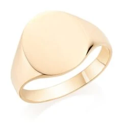 9ct Gold Oval Signet Ring