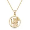 9ct Gold St Christopher Pendant