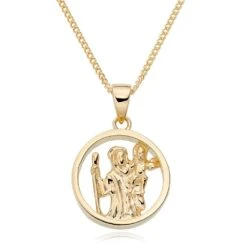 9ct Gold St Christopher Pendant