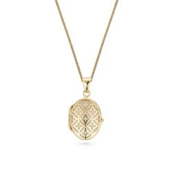 9ct Yellow Gold Locket Pendant