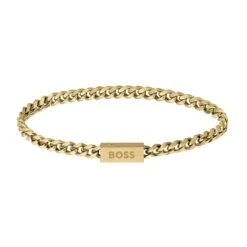 BOSS Gold Tone Chain Men’s Bracelet