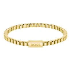 BOSS Gold Tone Chain For Him Men’s Bracelet