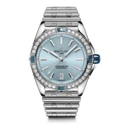 Breitling Super Chronomat 38 Blue Diamond Automatic Ladies Watch
