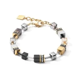 Coeur De Lion Geocube Gold Tone Bracelet