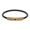 Emporio Armani Stainless Steel Black Bracelet