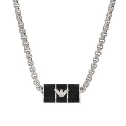 Emporio Armani Stainless Steel Rondel Men’s Necklace