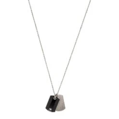 Emporio Armani Steel Dog Tag Men's Pendant