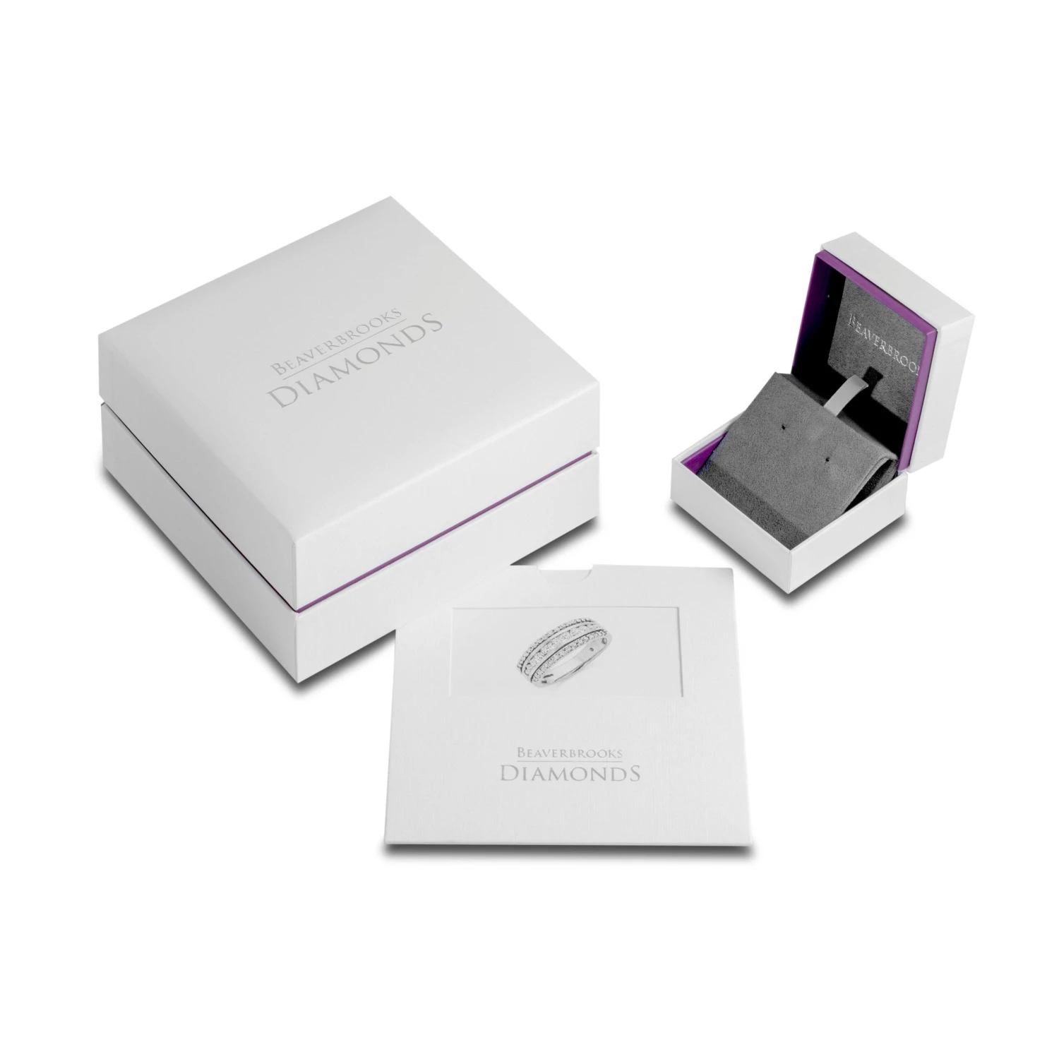 9ct White Gold Diamond Earrings - Image 3