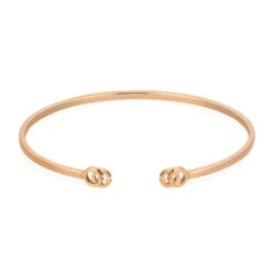 Gucci GG Running 18ct Gold Cuff Bangle