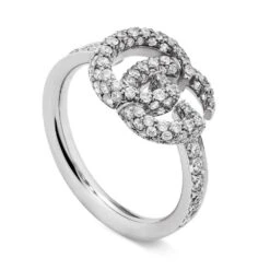 Gucci GG Running 18ct White Gold Diamond Ring