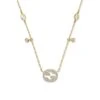 Gucci Interlocking G 18ct Yellow Gold Diamond Necklace