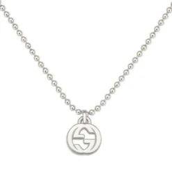 Gucci Interlocking G Silver Pendant