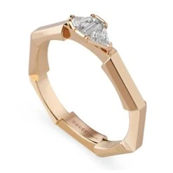 Gucci Link To Love 18ct Rose Gold Diamond Ring