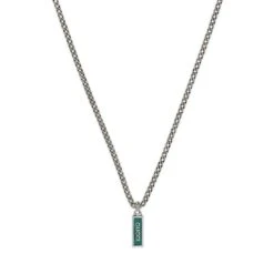 Gucci Silver Aria Tag Pendant