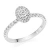 Hearts On Fire Juliette Platinum Diamond Oval Halo Ring