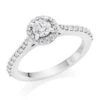 Hearts On Fire Platinum Diamond Halo Ring