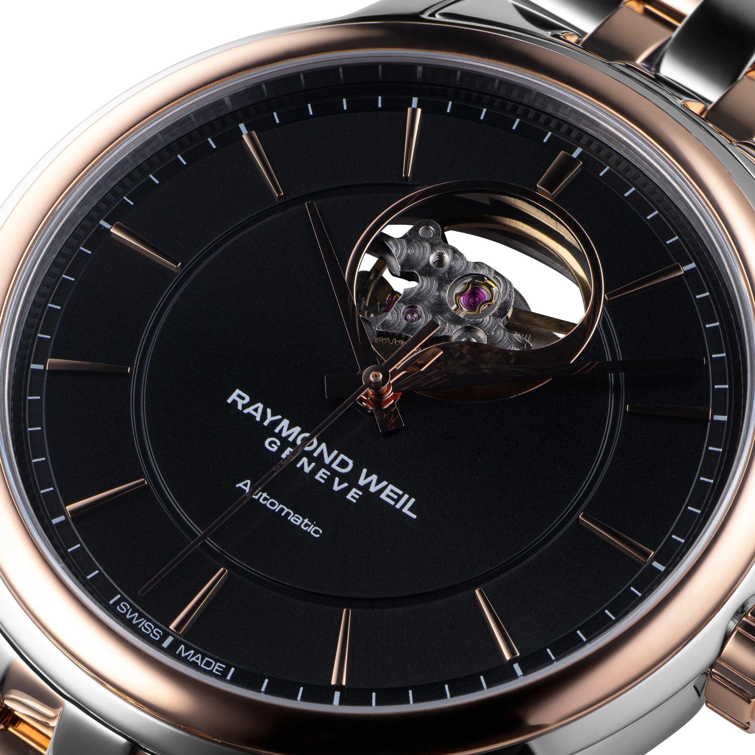 Raymond Weil Maestro Steel And Rose Gold PVD Automatic Men's Watch - Image 3