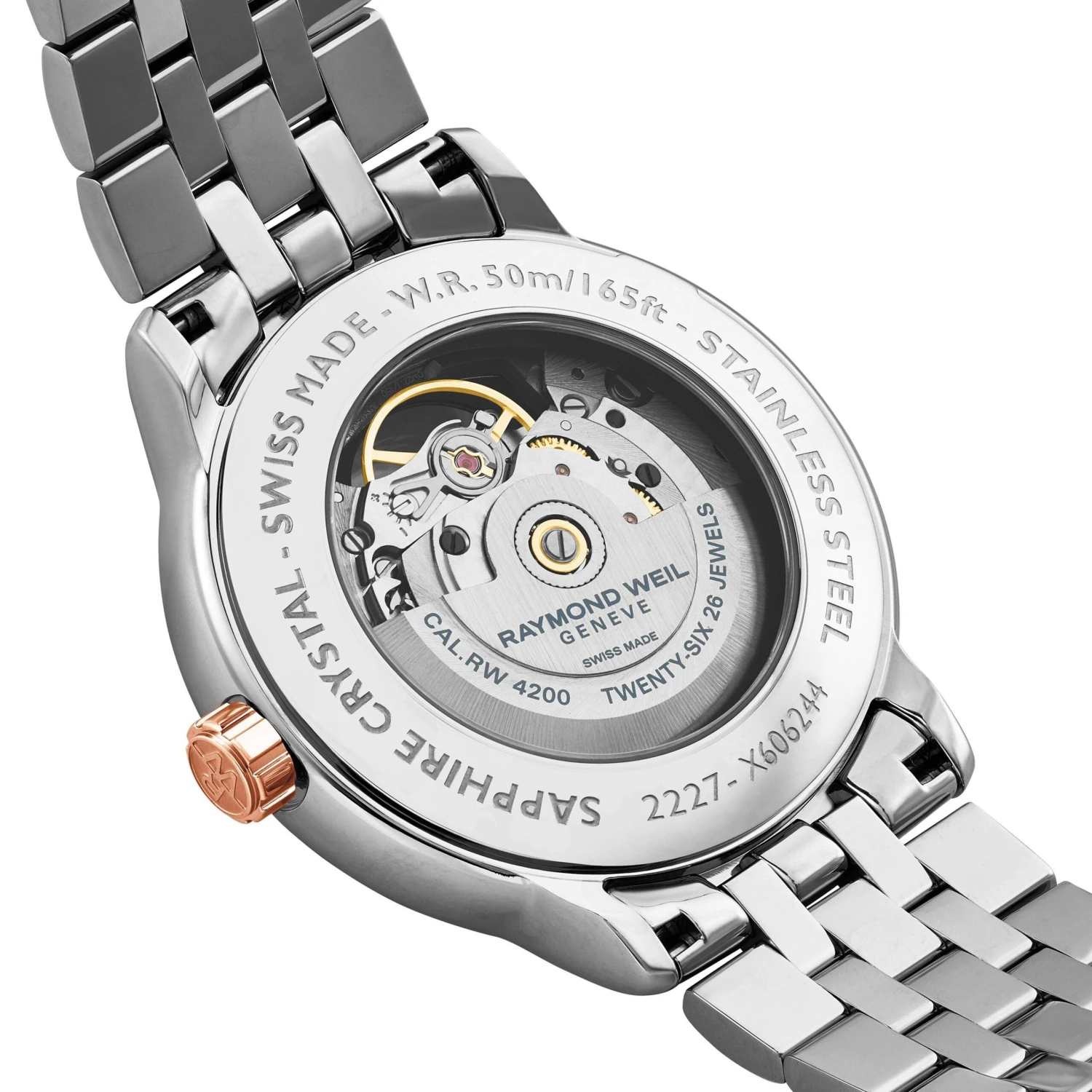 Raymond Weil Maestro Steel And Rose Gold PVD Automatic Men's Watch - Image 4