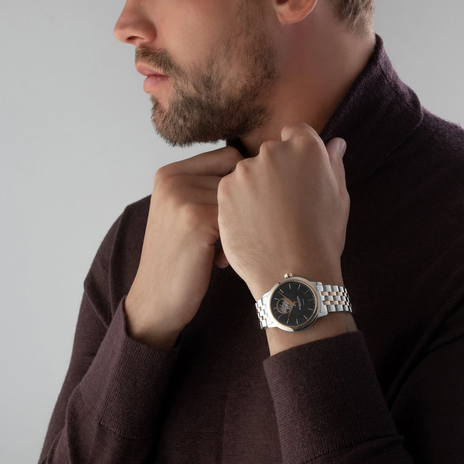 Raymond Weil Maestro Steel And Rose Gold PVD Automatic Men's Watch - Image 6