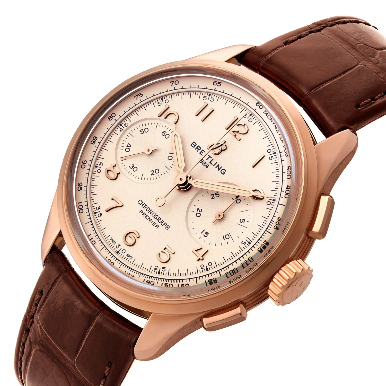 Breitling Premier B09 Chronograph 40 18ct Red Gold Men's Watch - Image 2