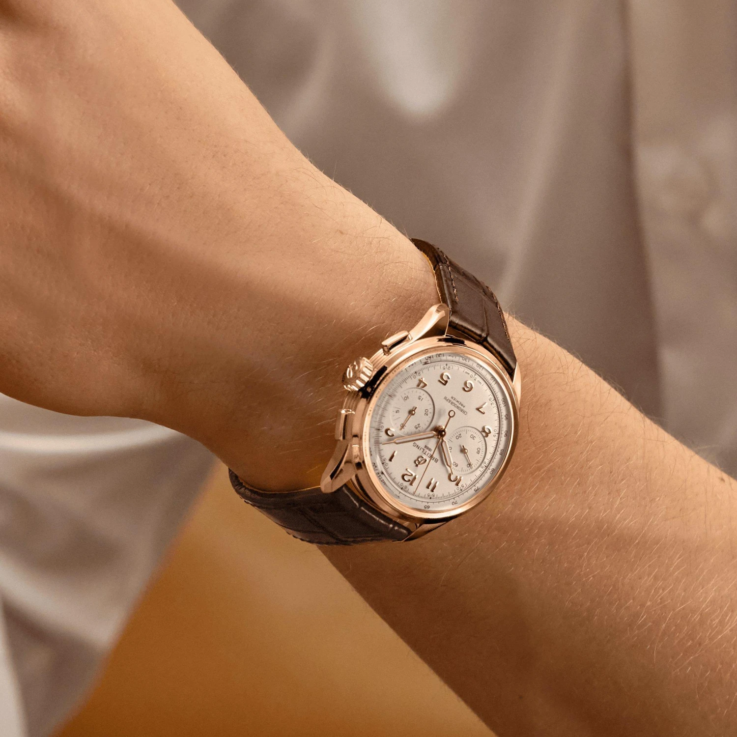 Breitling Premier B09 Chronograph 40 18ct Red Gold Men's Watch - Image 6