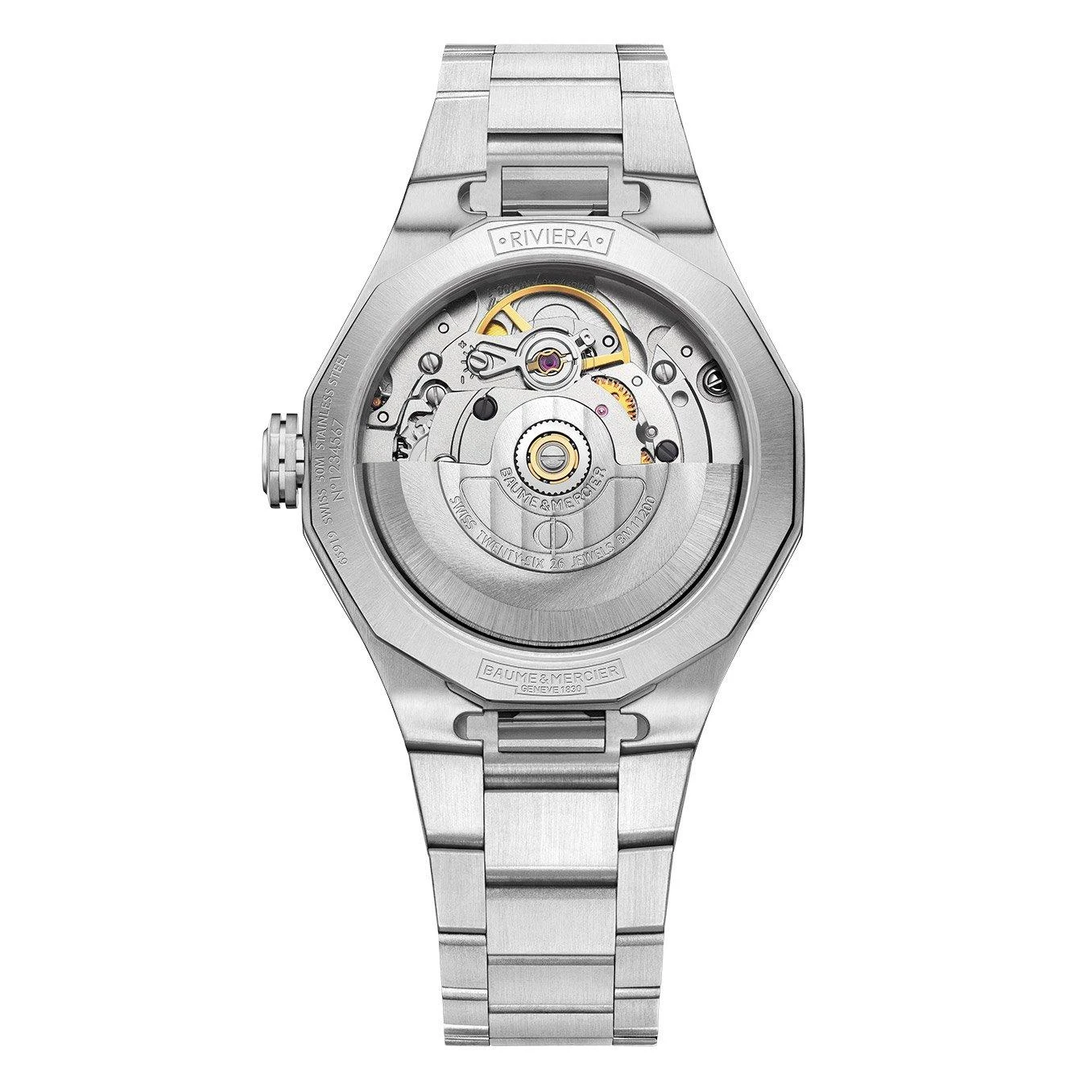 Baume & Mercier Riviera Stainless Steel Pink Automatic Ladies Watch - Image 2