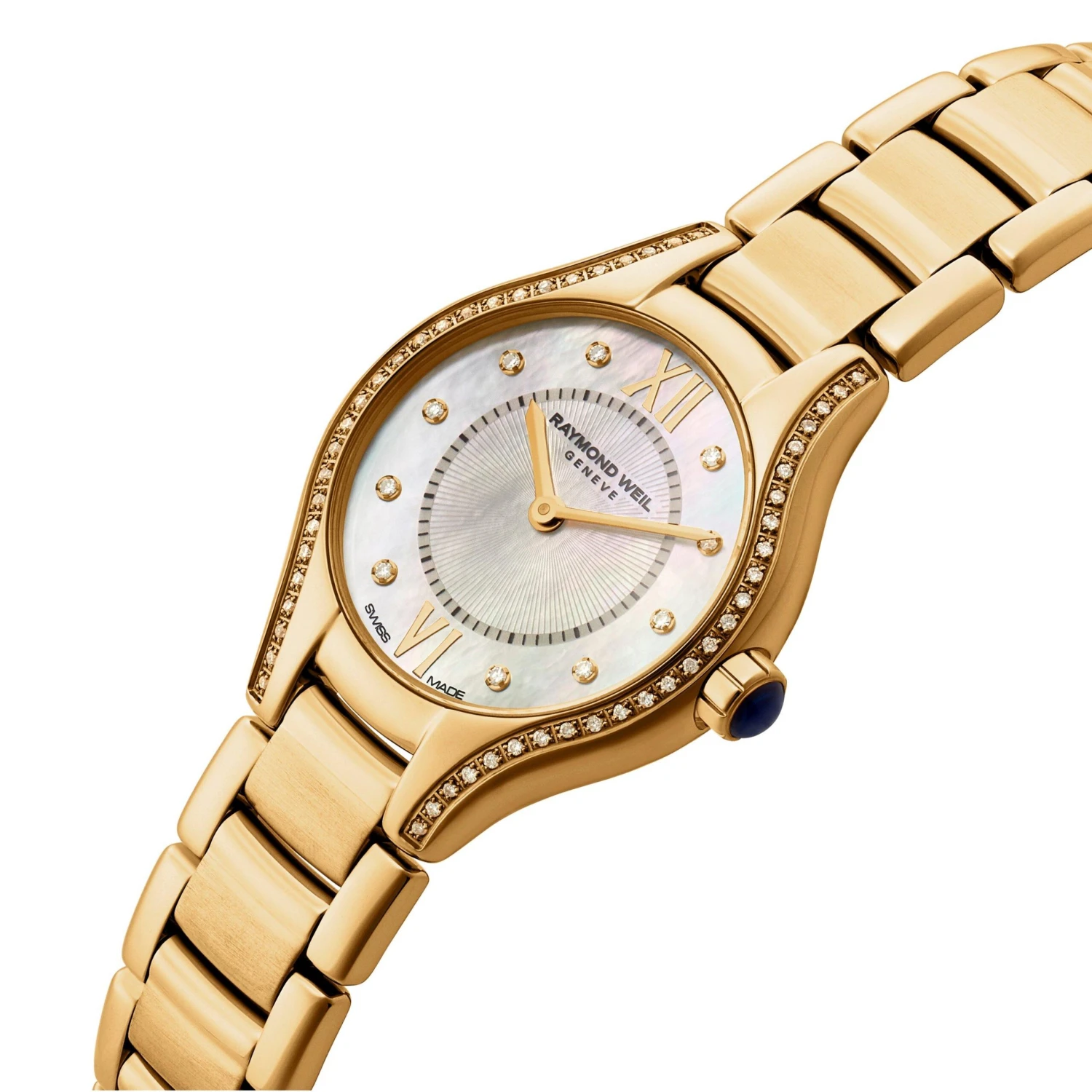 Raymond Weil Noemia Gold Plated Diamond Ladies Watch - Image 2