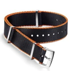 OMEGA Black And Orange Nato Watch Strap