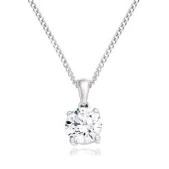 Once 18ct White Gold Diamond Pendant