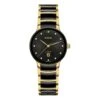 Rado Centrix Gold Tone PVD Diamond Quartz Ladies Watch