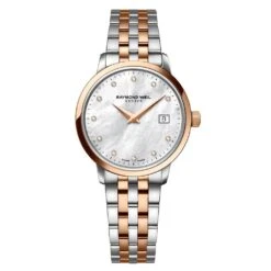Raymond Weil Toccata Diamond PVD Rose Gold Plated And Stainless Steel Ladies Watch
