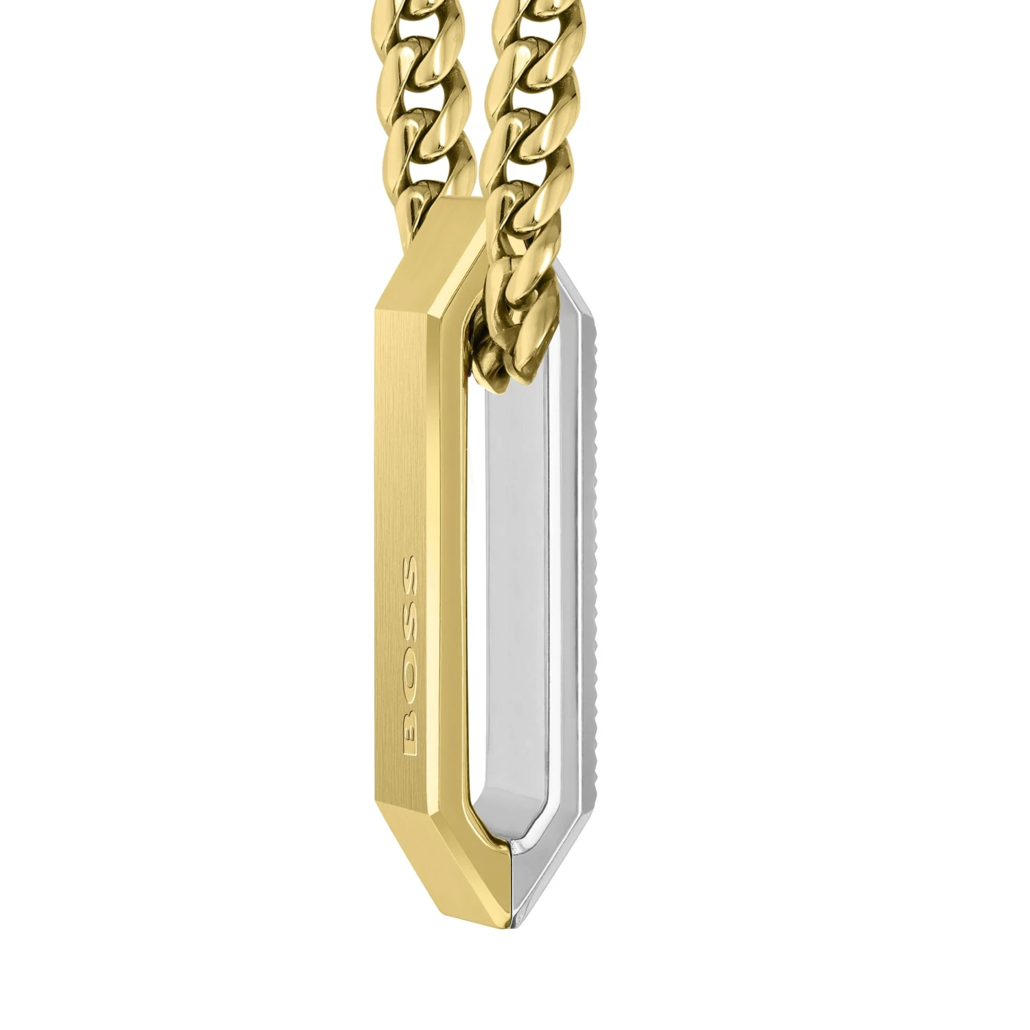 BOSS Yellow Gold Tone Men’s Pendant - Image 2