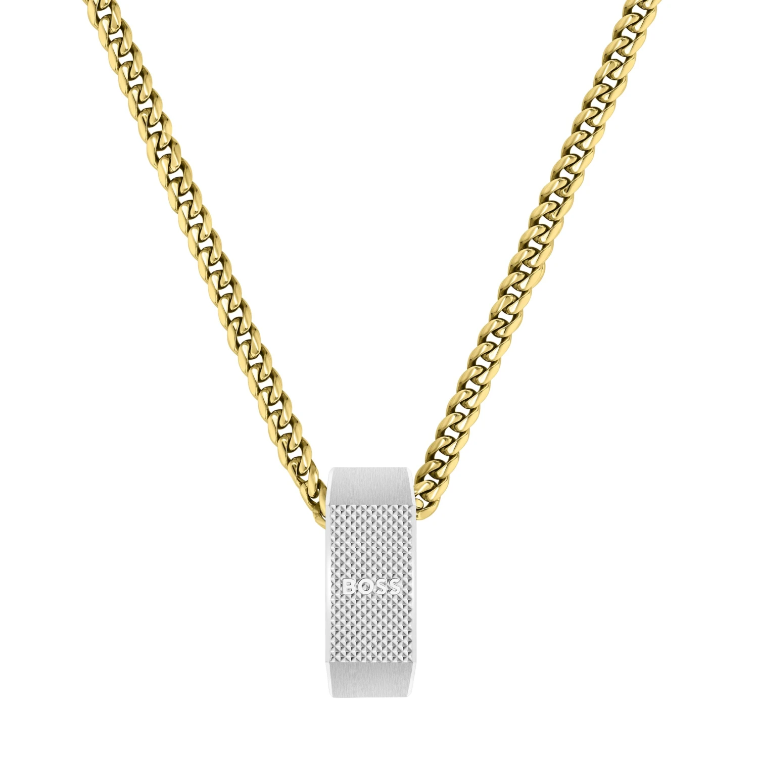 BOSS Yellow Gold Tone Men’s Pendant - Image 3