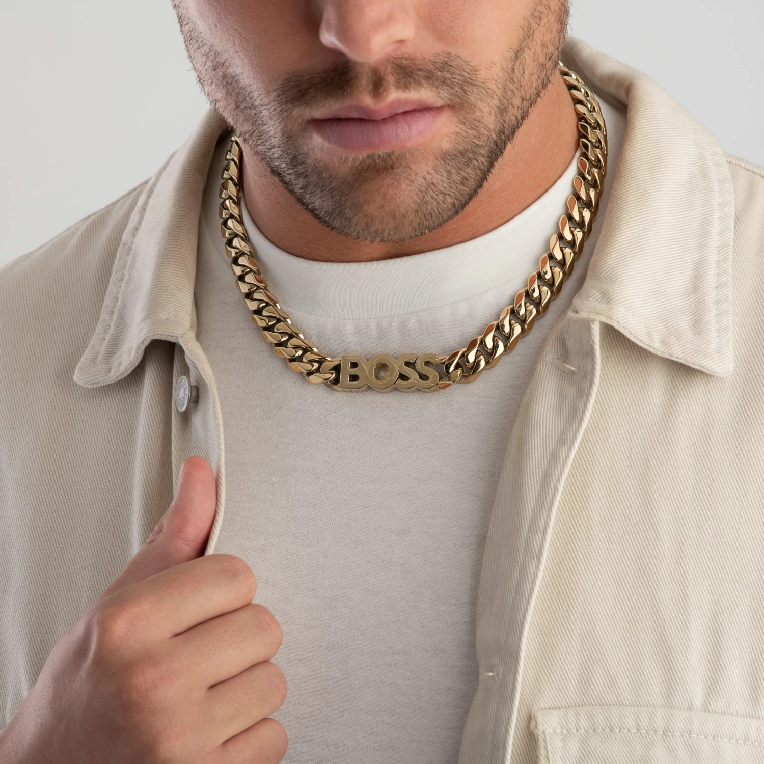 BOSS Gold Tone Men’s Necklace - Image 3