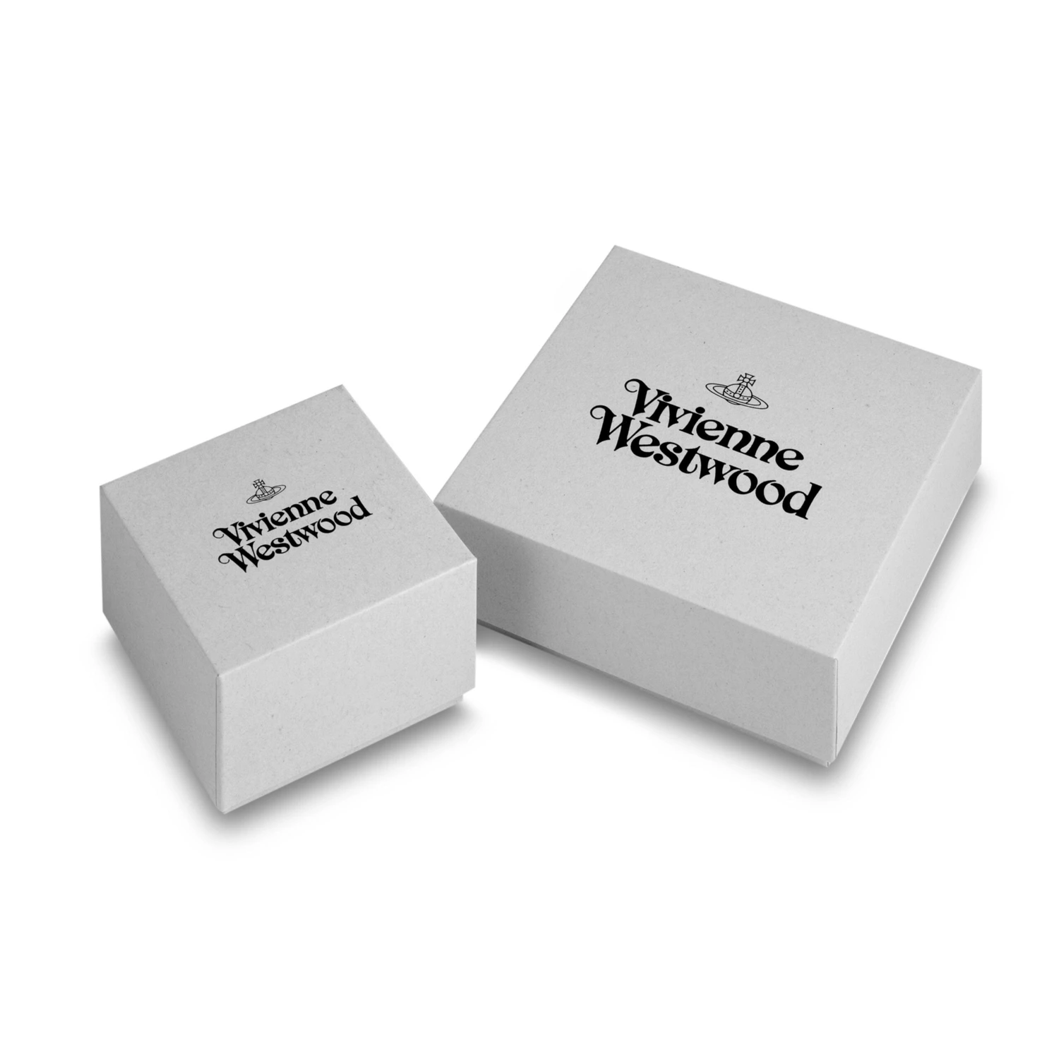 Vivienne Westwood Rose Gold Tone Cubic Zirconia Crystal Stud Earrings - Image 3