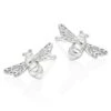 Silver Bee Stud Earrings