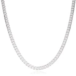 Silver Men’s Curb Necklace