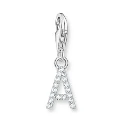 Thomas Sabo Silver Cubic Zirconia Initial A Charm