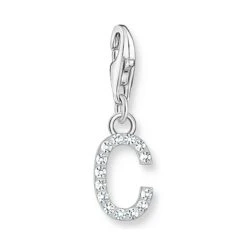 Thomas Sabo Silver Cubic Zirconia Initial C Charm