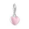Thomas Sabo Silver Pink Heart Charm
