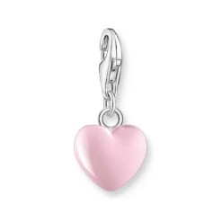 Thomas Sabo Silver Pink Heart Charm