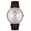 Tissot Everytime Brown Leather Rose Gold Plated Quartz Men’s Watch