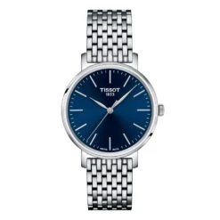Tissot T-Classic Stainless Steel Blue Quartz Ladies Watch
