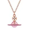 Vivienne Westwood Rose Gold Tone Cubic Zirconia Crystal Pendant