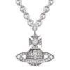 Vivienne Westwood Silver Cubic Zirconia Necklace