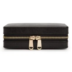 WOLF Palermo Black Jewellery Zip Case